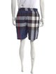 Burberry Plaid Print Swim Trunks