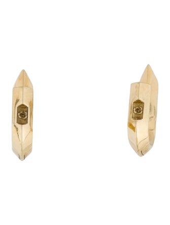 Burberry Hollow Spike Hoop Drop Earrings