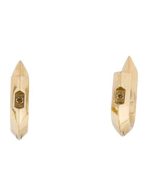 Burberry Hollow Spike Hoop Drop Earrings