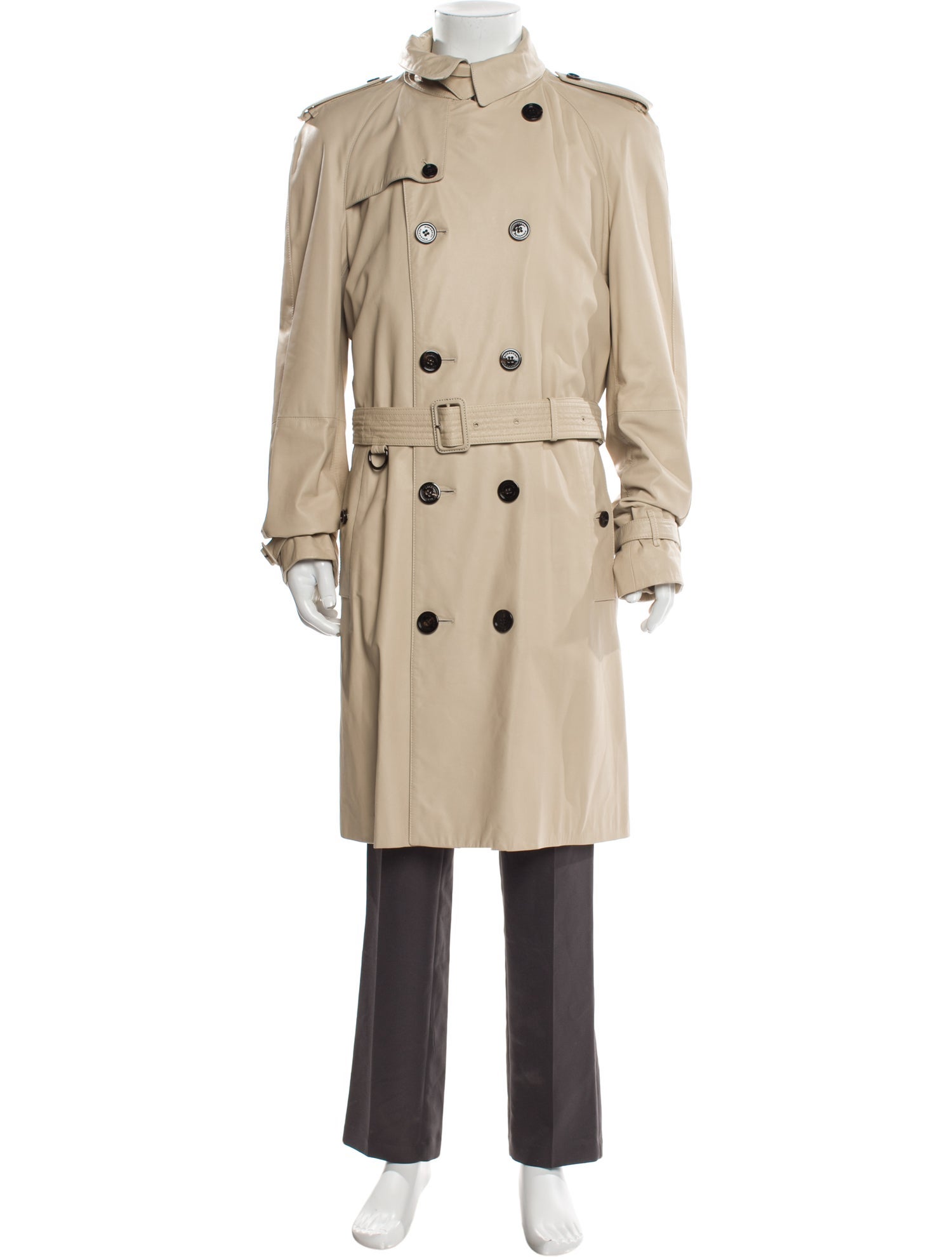 Burberry Lamb Leather Trench Coat w/ Tags