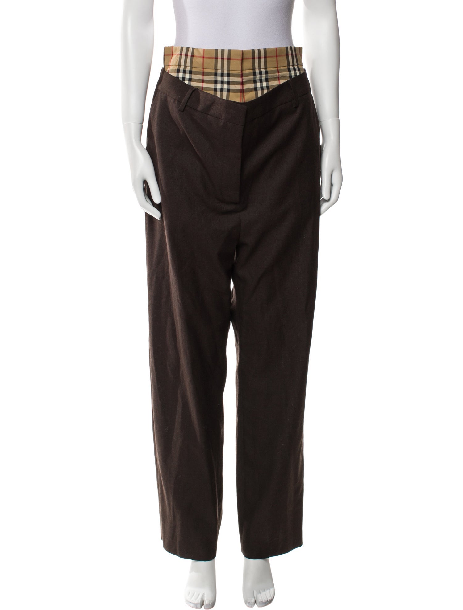 Burberry Wool Wide Leg Pants