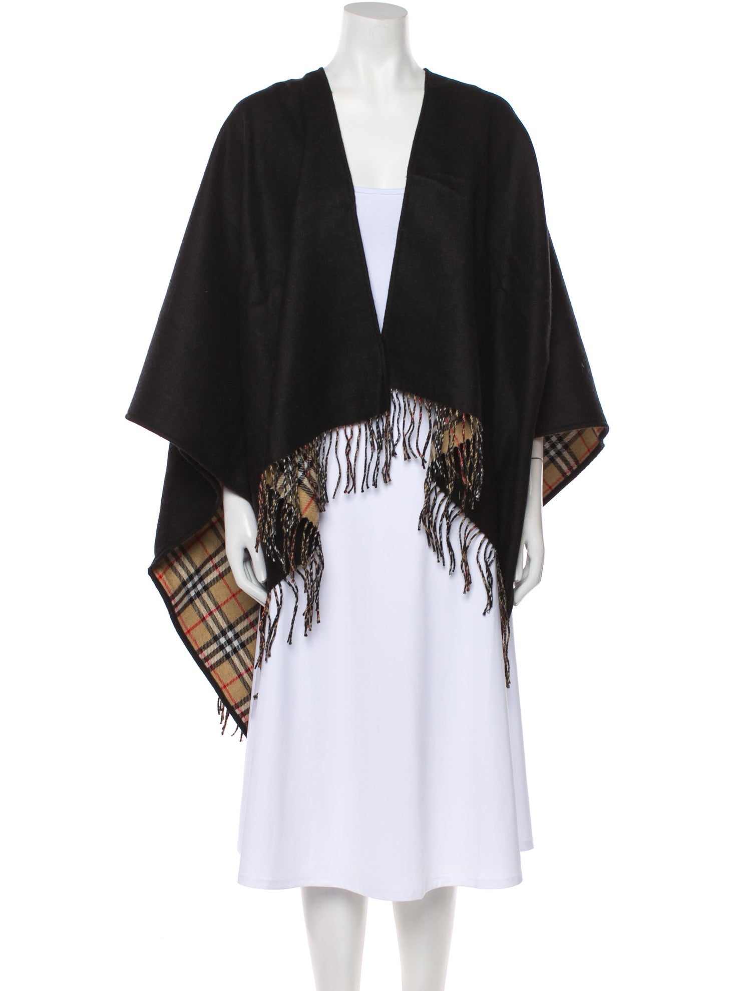 Burberry Wool Exploded Check Pattern Shawl w/ Tags