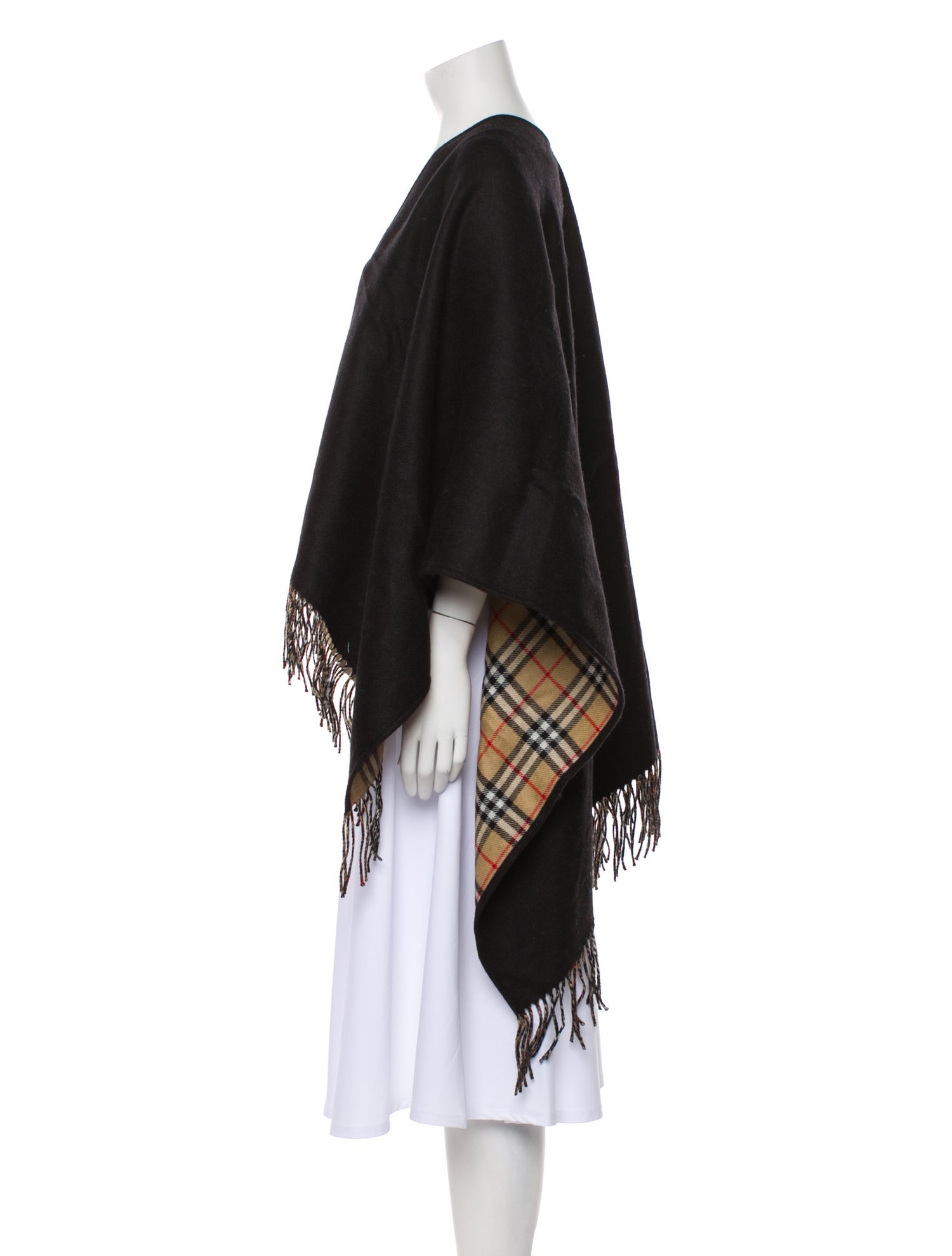 Burberry Wool Exploded Check Pattern Shawl w/ Tags