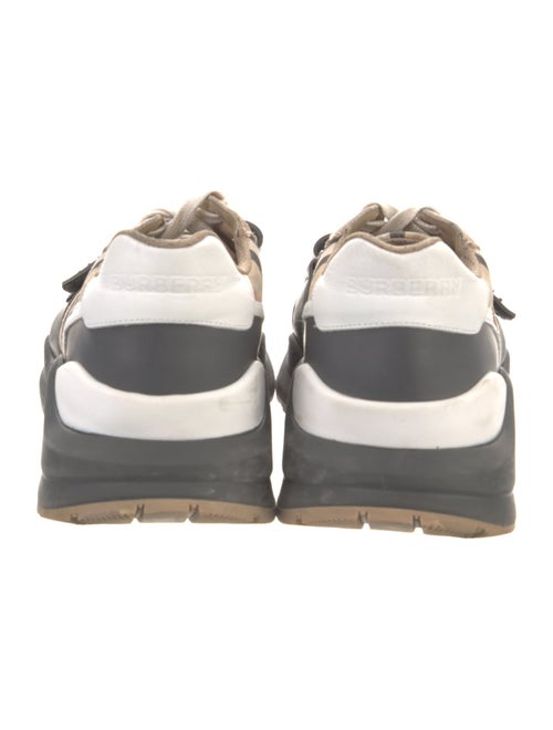 Burberry Nova Check Pattern Canvas Sneakers