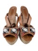 Burberry Leather Printed Espadrilles