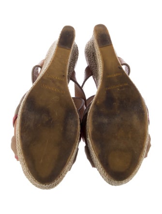 Burberry Leather Printed Espadrilles