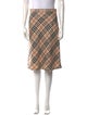 Burberry London Wool Knee-Length Skirt