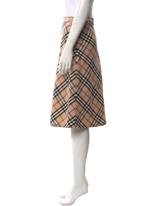 Burberry London Wool Knee-Length Skirt