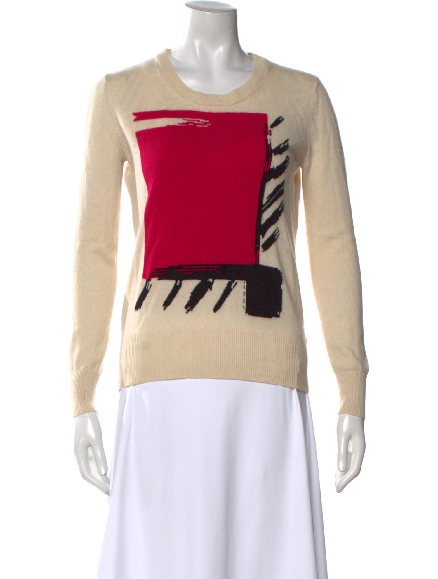 Burberry Cashmere Graphic Print Sweater