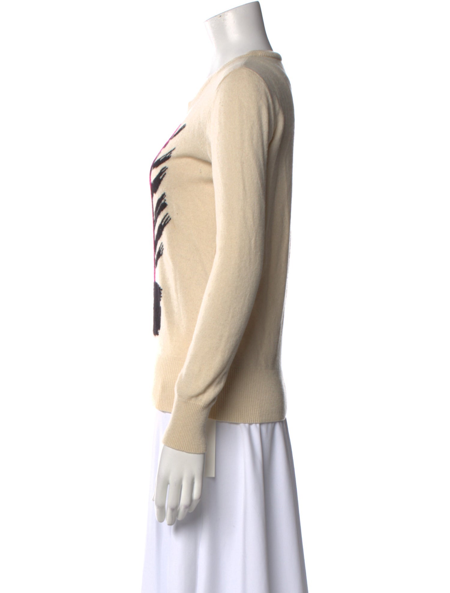 Burberry Cashmere Graphic Print Sweater