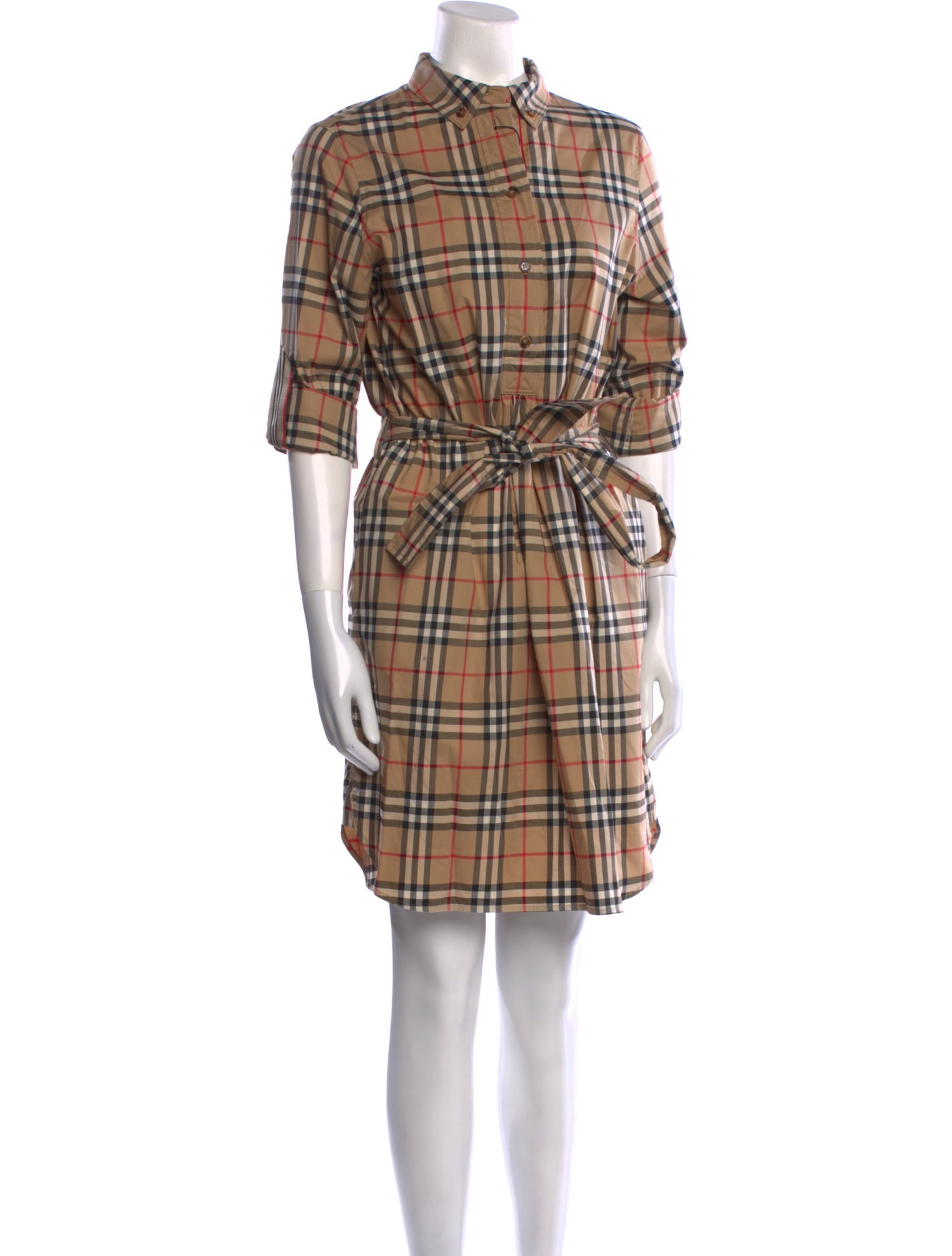 Burberry Plaid Print Mini Dress w/ Tags