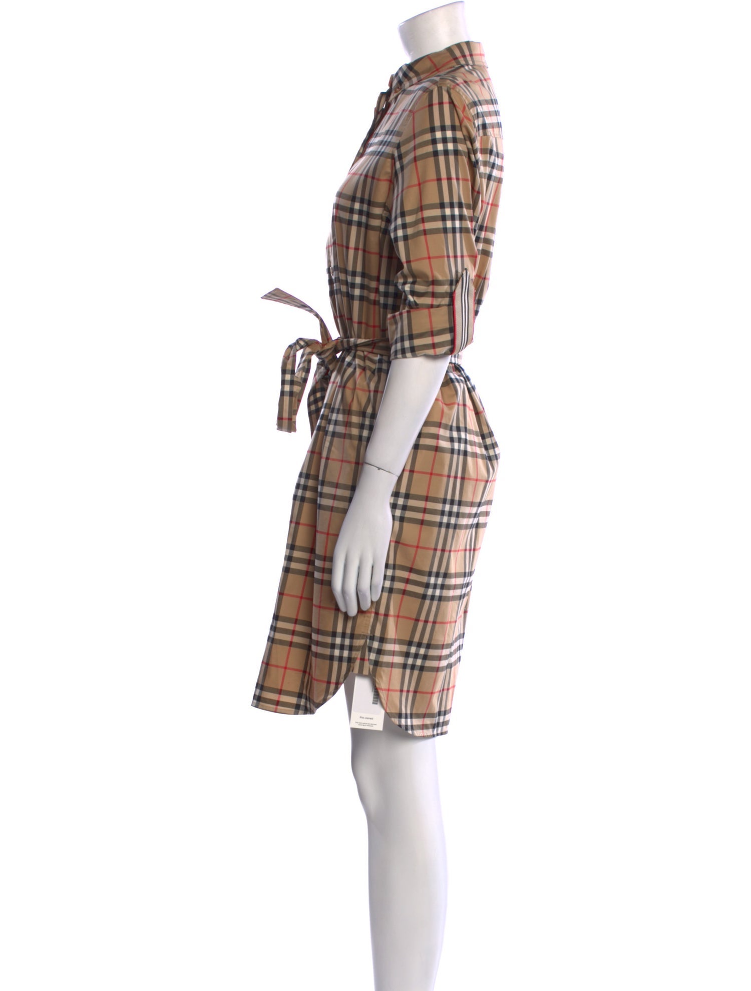 Burberry Plaid Print Mini Dress w/ Tags