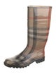 Burberry Rubber Printed Rain Boots