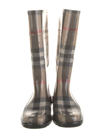 Burberry Rubber Printed Rain Boots