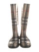 Burberry Rubber Printed Rain Boots