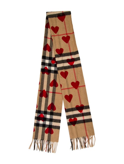 Burberry Cashmere House Check Pattern Scarf