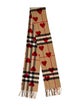 Burberry Cashmere House Check Pattern Scarf