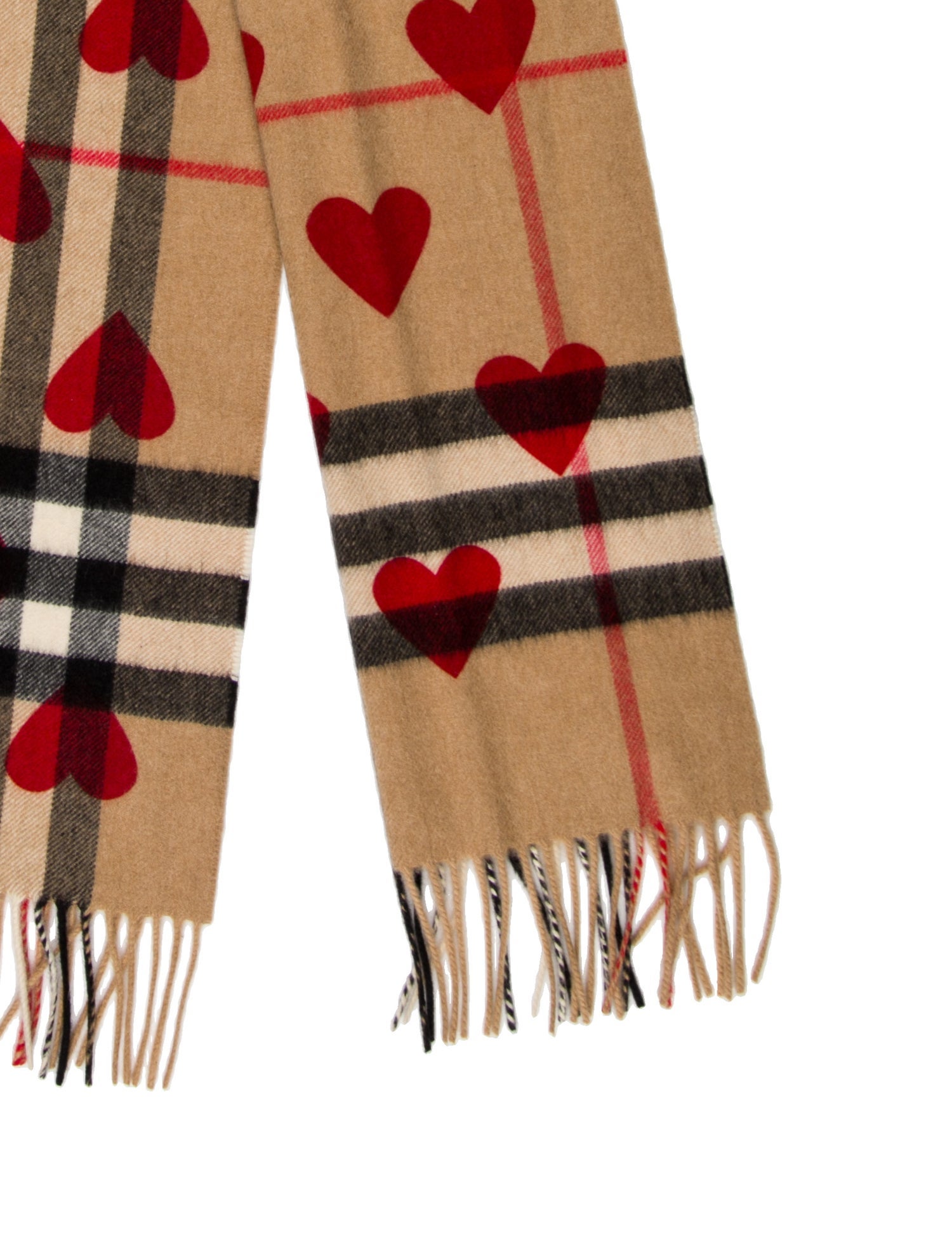 Burberry Cashmere House Check Pattern Scarf