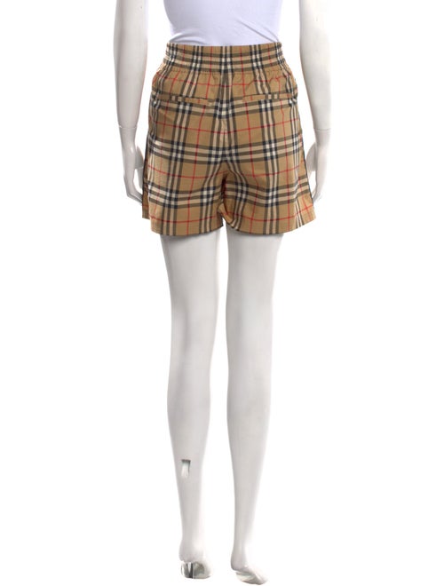 Burberry Plaid Print Mini Shorts