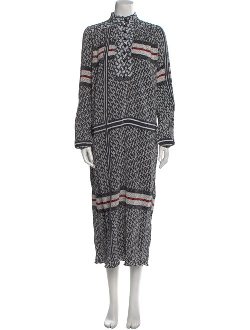 Burberry Printed Midi Length Dress