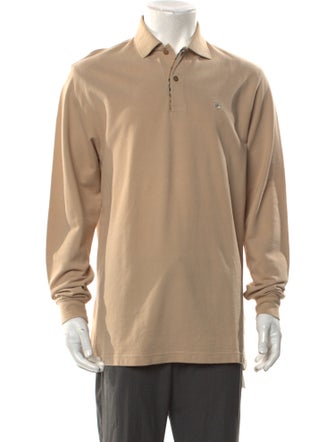 Burberry Collar Long Sleeve Polo Shirt
