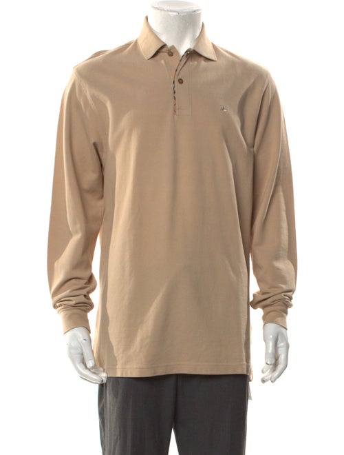 Burberry Collar Long Sleeve Polo Shirt