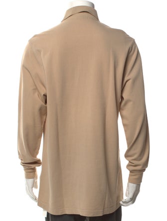 Burberry Collar Long Sleeve Polo Shirt