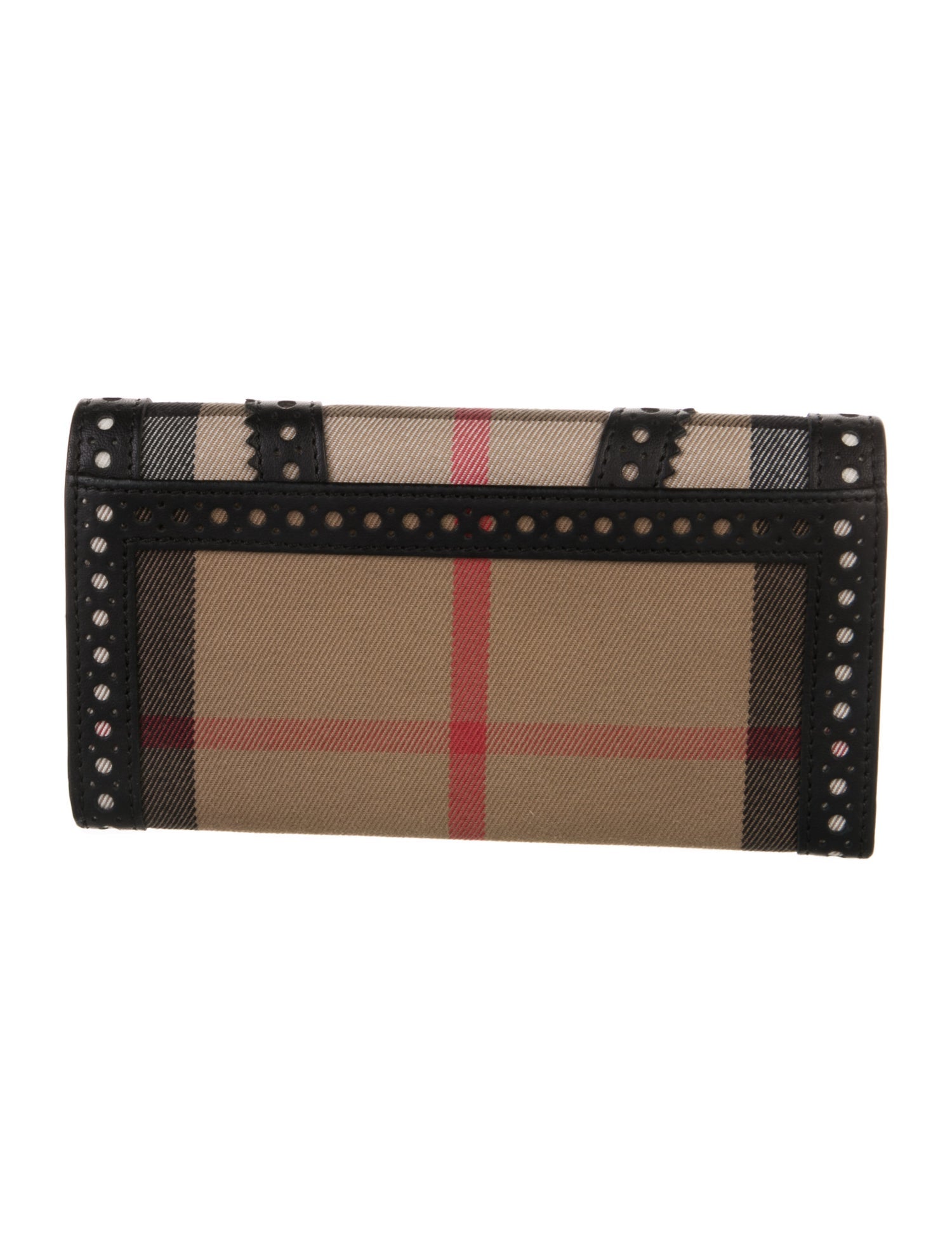 Burberry Canvas Printed Continental Wallet