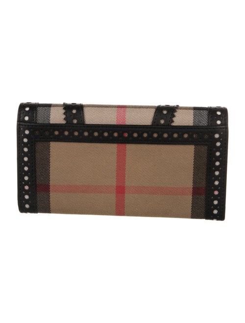 Burberry Canvas Printed Continental Wallet