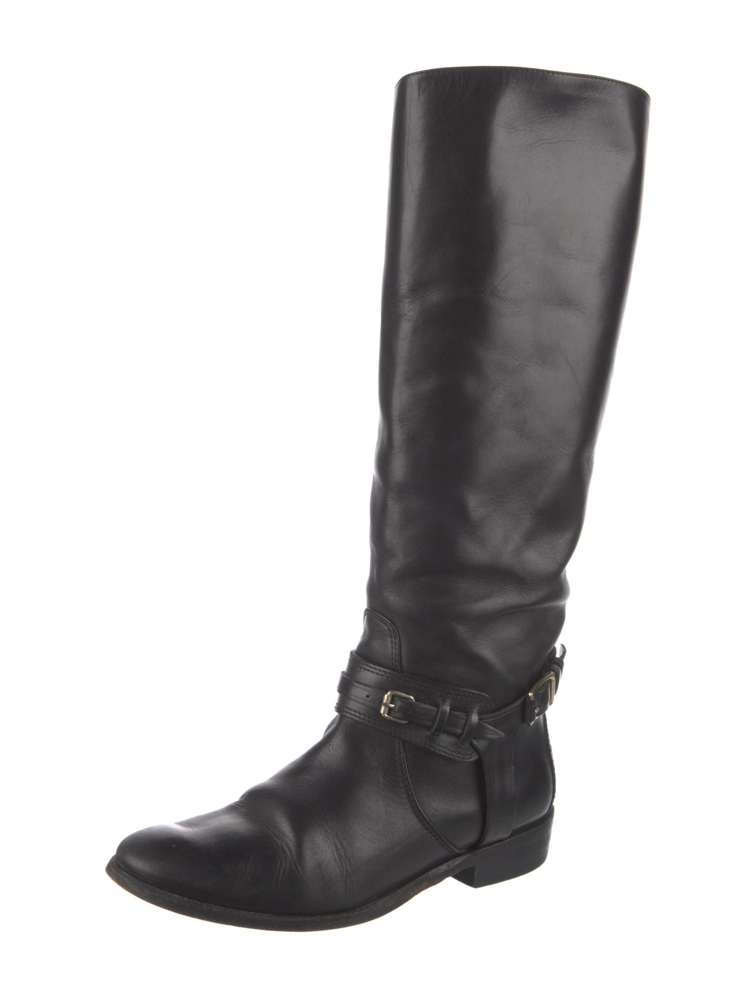 Burberry Leather Riding Boots