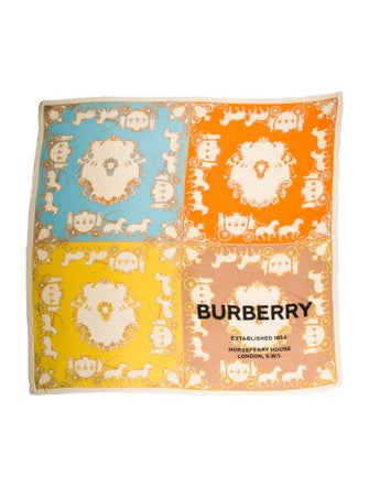 Burberry Wool Printed Shawl