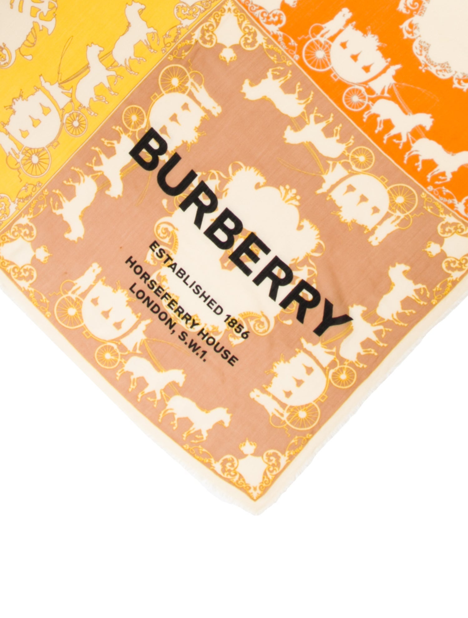Burberry Wool Printed Shawl
