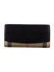Burberry House Check Pattern Leather Continental Wallet