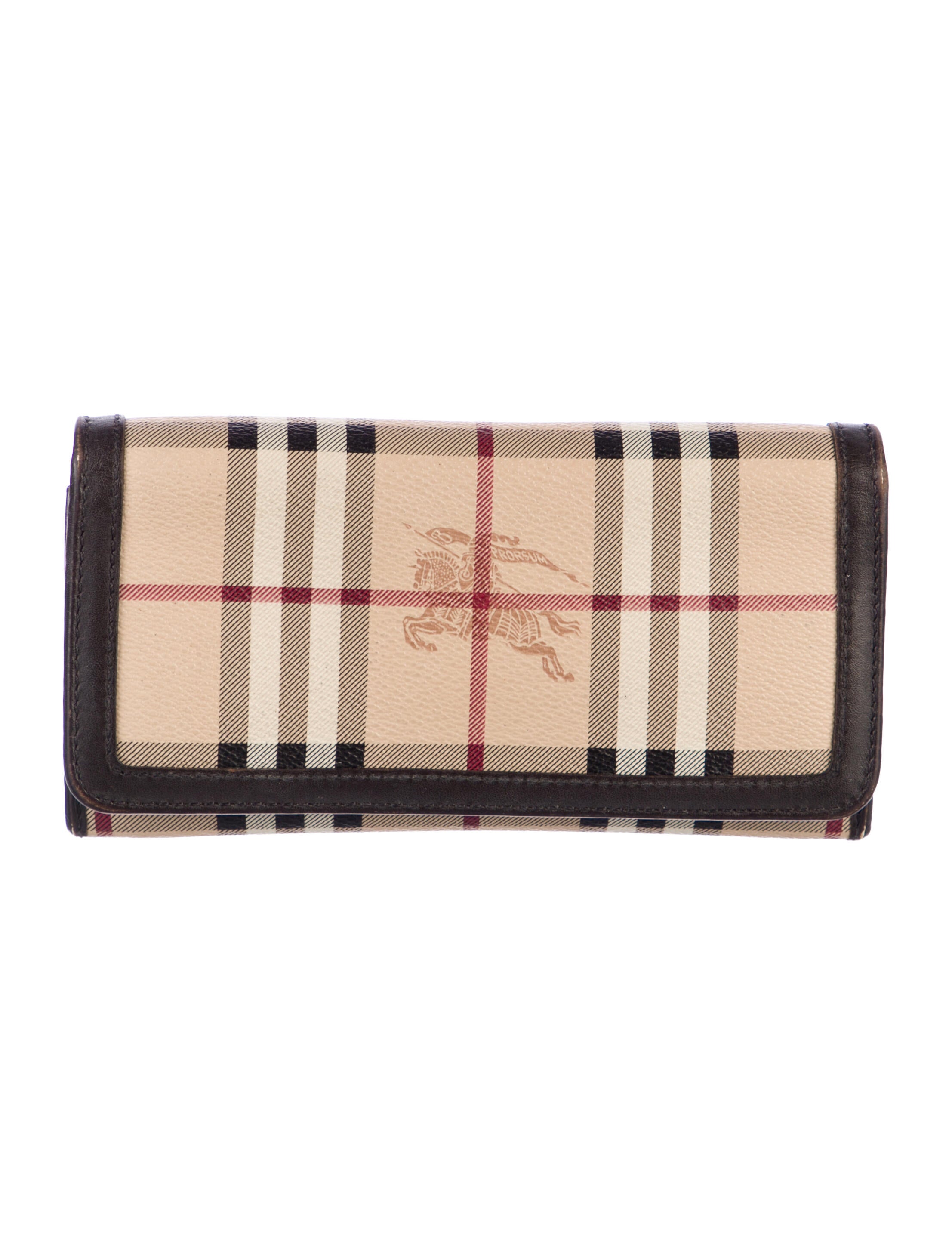 Burberry Haymarket Check Continental Wallet Printed Continental Wallet