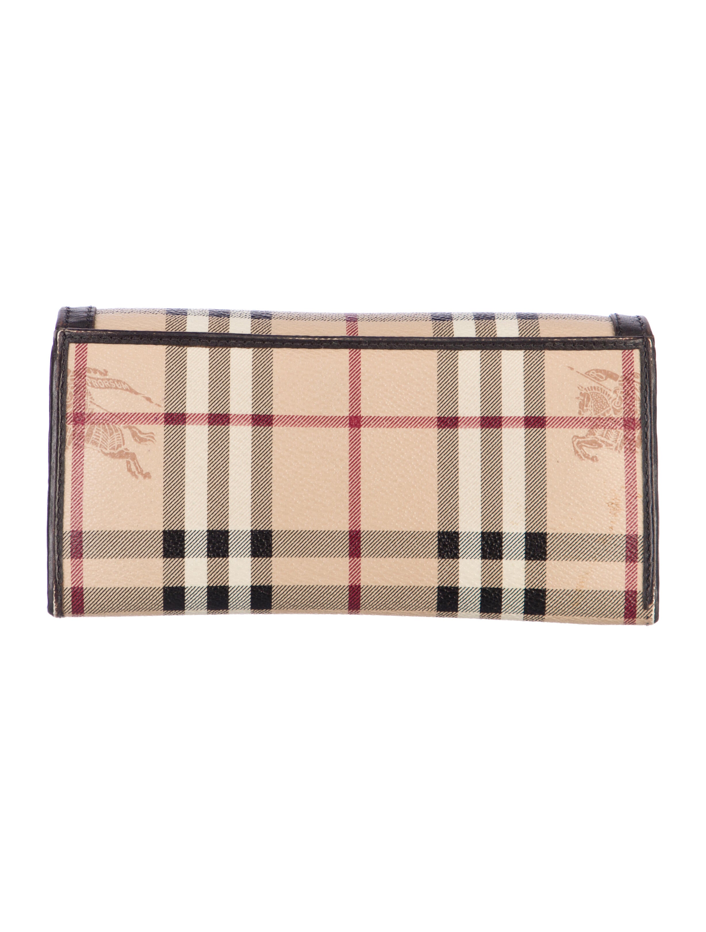 Burberry Haymarket Check Continental Wallet Printed Continental Wallet