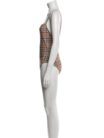 Burberry Plaid Print One-Piece