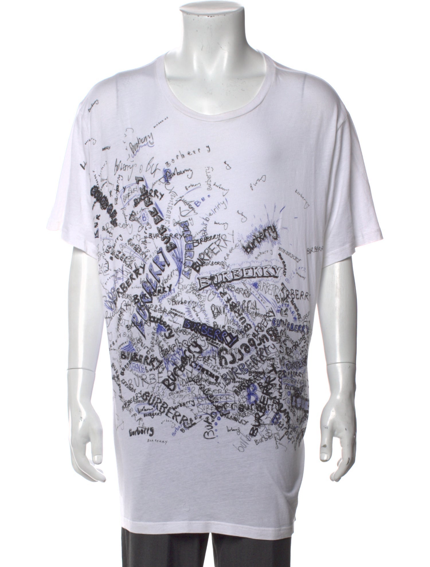 Burberry Graphic Print Scoop Neck T-Shirt
