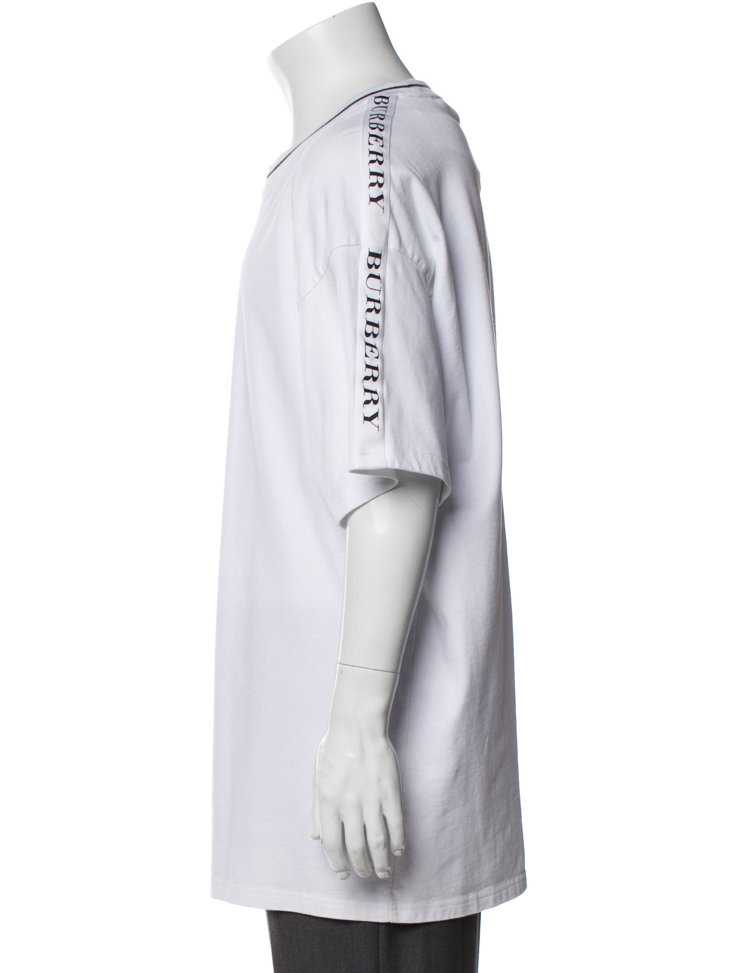 Burberry Scoop Neck Short Sleeve T-Shirt