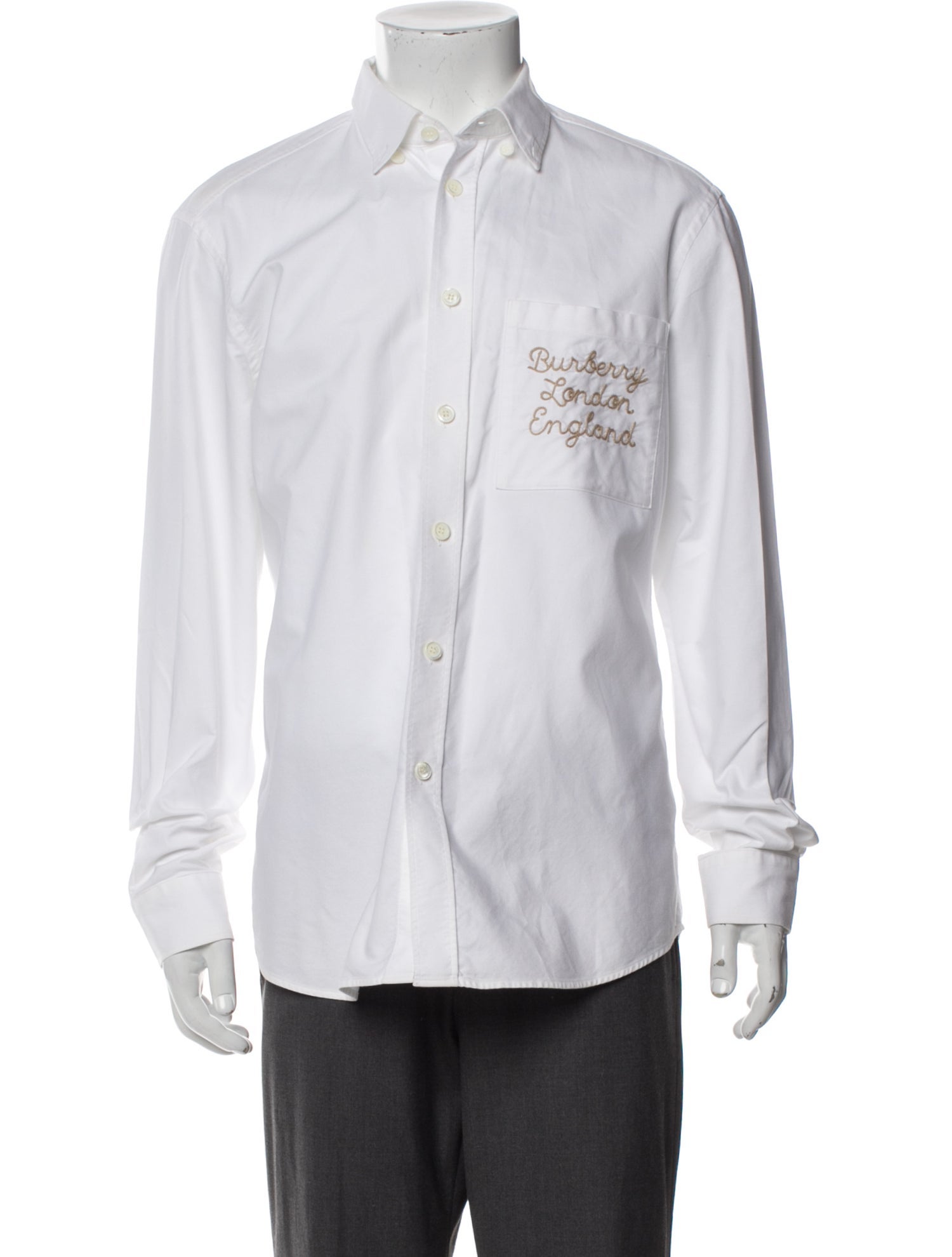 Burberry House Check Pattern Long Sleeve Dress Shirt