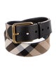 Burberry House Check Pattern Canvas Belt