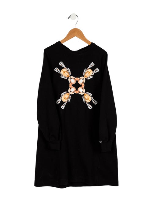 Burberry Girls' Graphic Print Sweater Dress