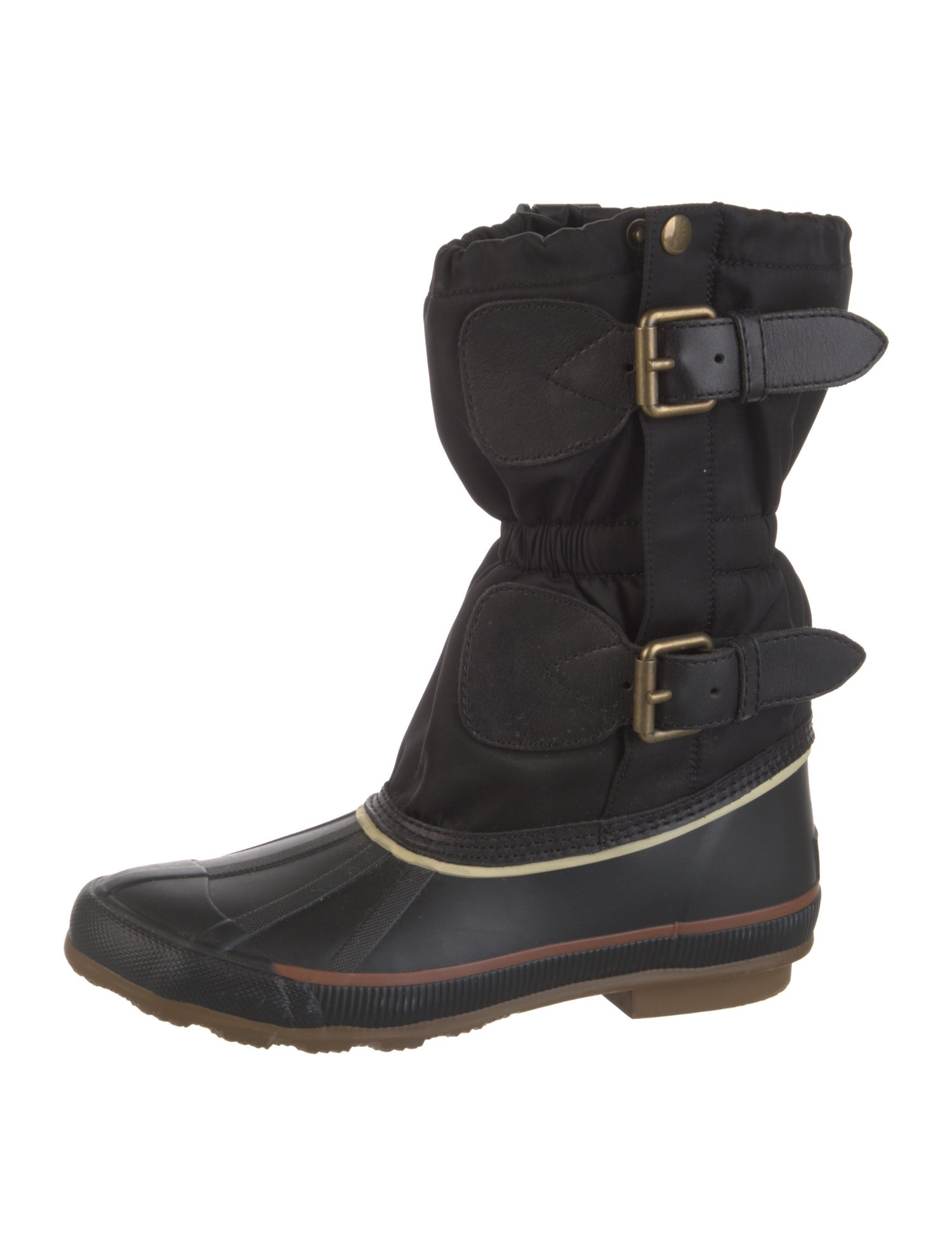 Burberry Nylon Moto Boots