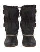 Burberry Nylon Moto Boots
