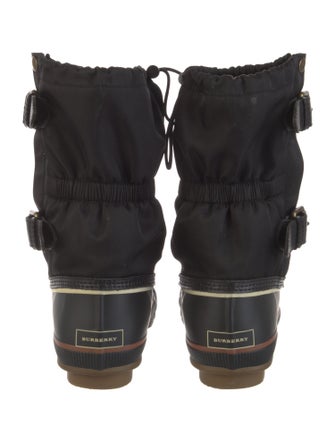 Burberry Nylon Moto Boots