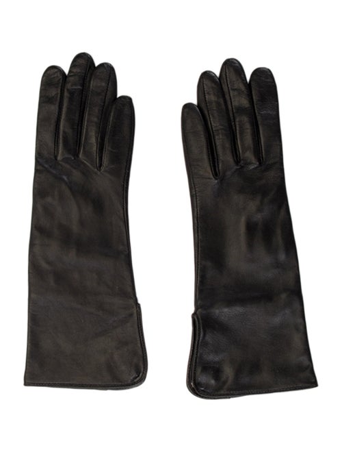 Burberry Black Leather Gloves