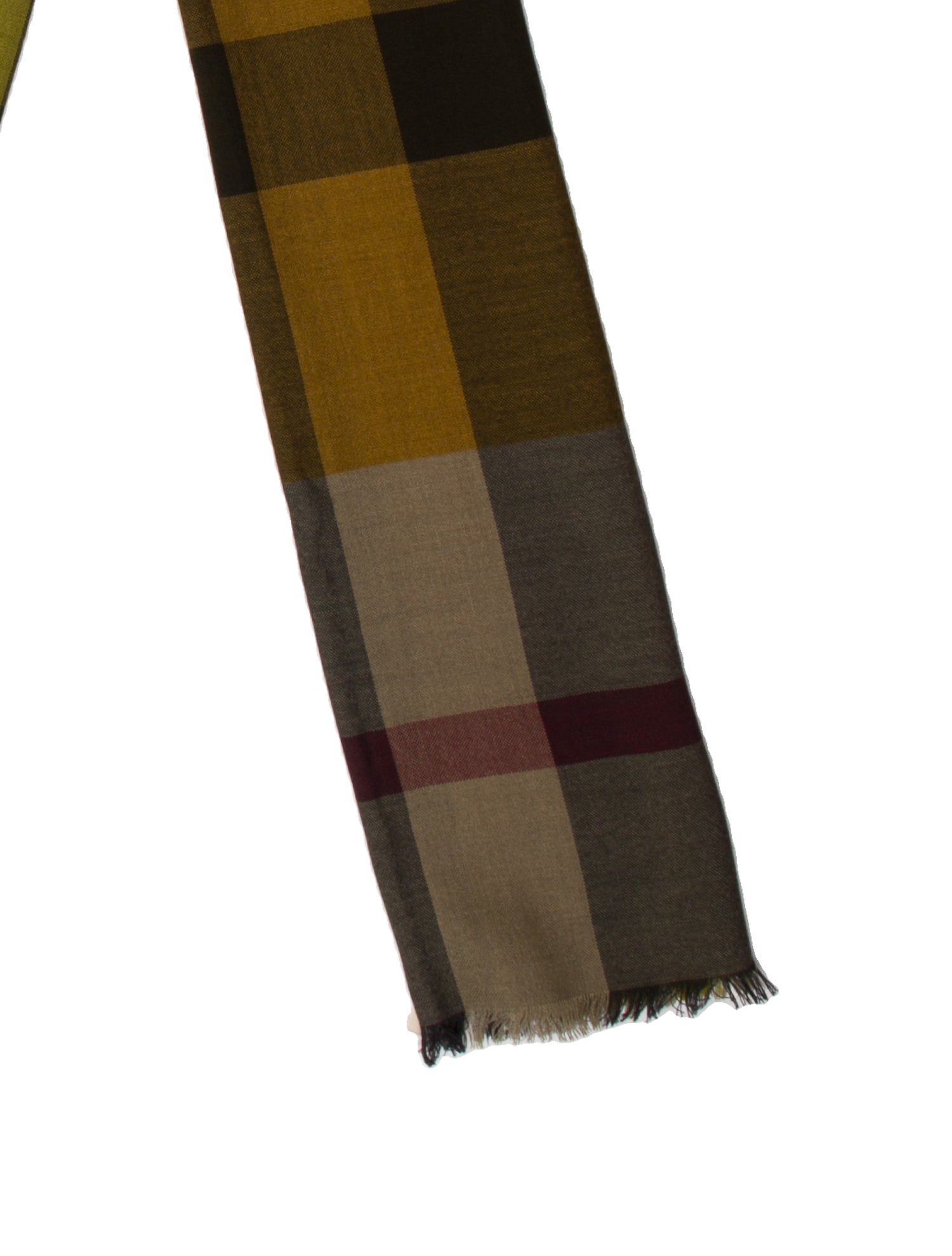Burberry Cashmere House Check Pattern Scarf