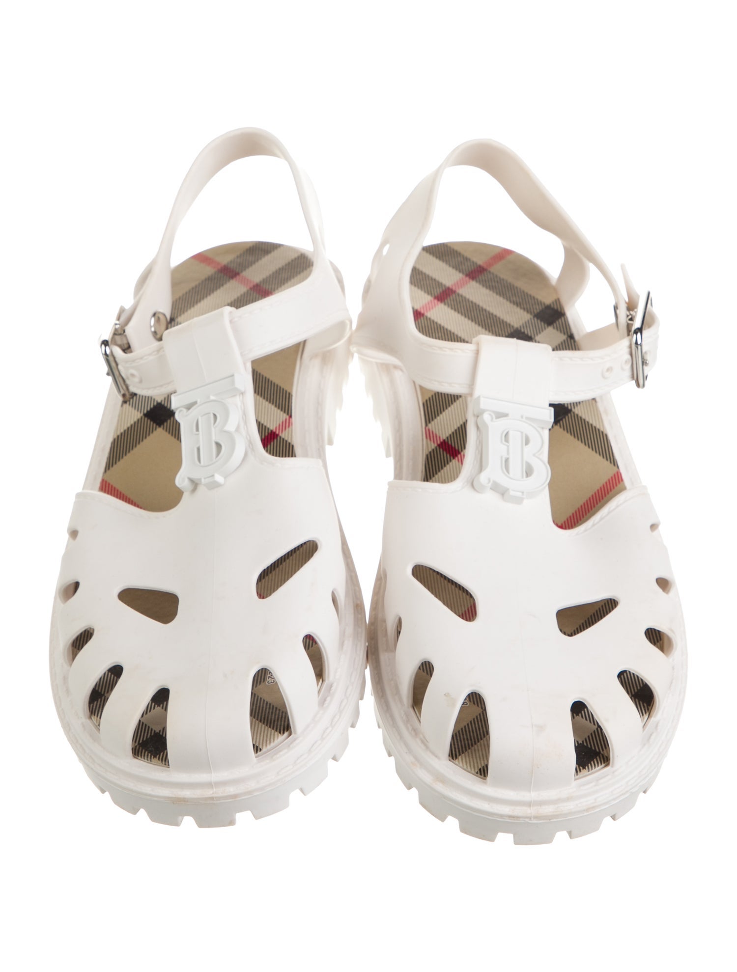 Burberry Girls' Caged Sandals