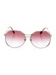 Burberry House Check Pattern Aviator Sunglasses