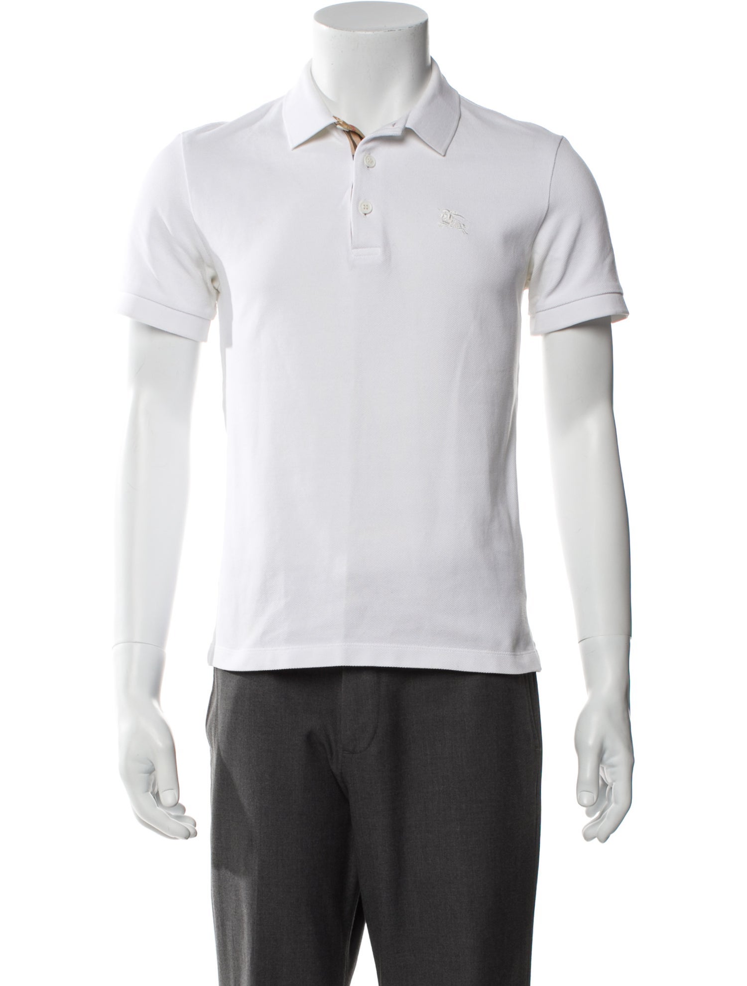 Burberry TB Monogram Crew Neck Polo Shirt
