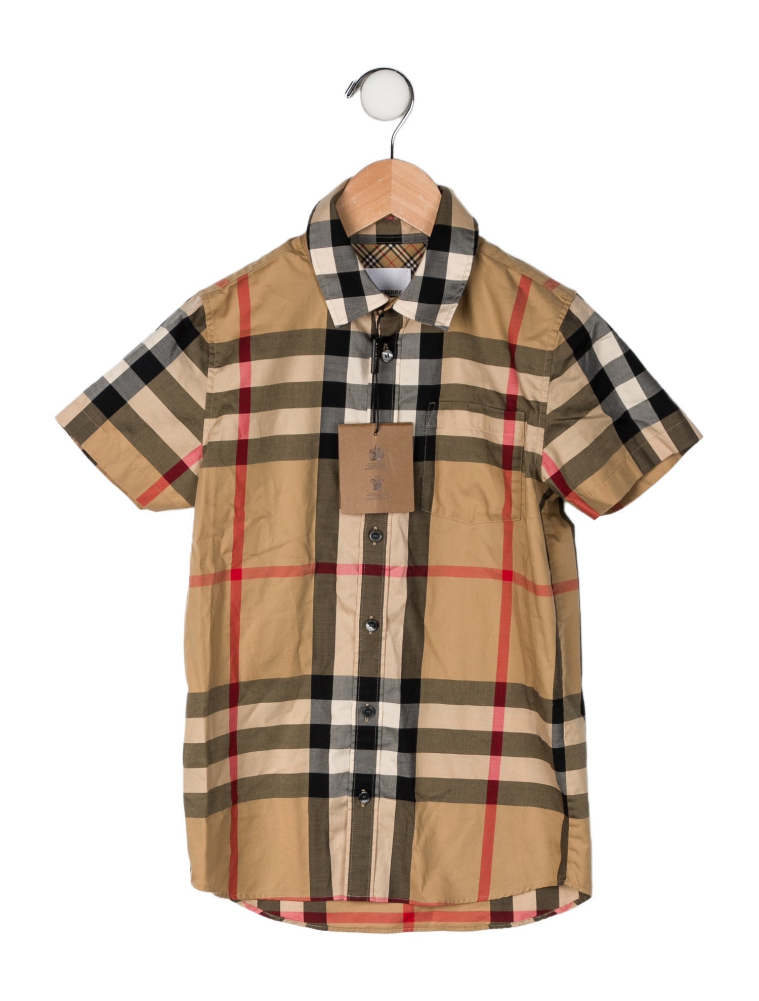 Burberry Check Casual Top w/Tags